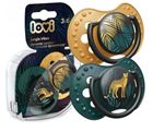 Obrazek Smoczek silikonowy dynamiczny LOVI 3-6m 2 szt. Jungle Vibes Boy
