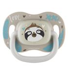 Obrazek Canpol babies Smoczek silikonowy 6-18m symetryczny EXOTIC (leniwiec)