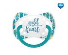 Obrazek Canpol babies smoczek uspokajający silikonowy 0-6m symetryczny WILD